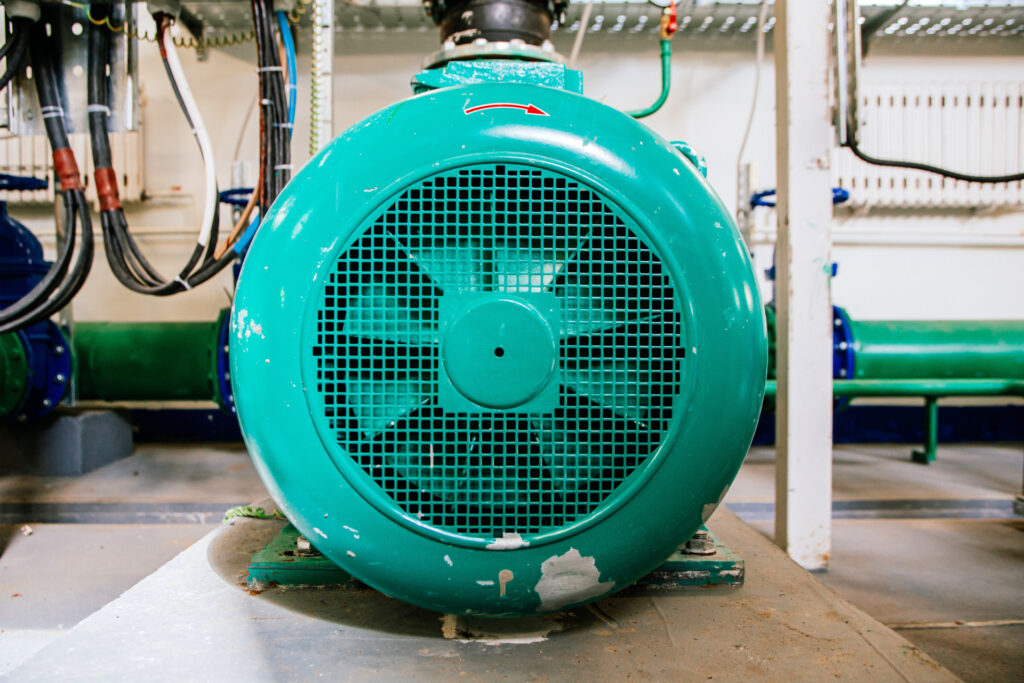 different equipment at the compressor station