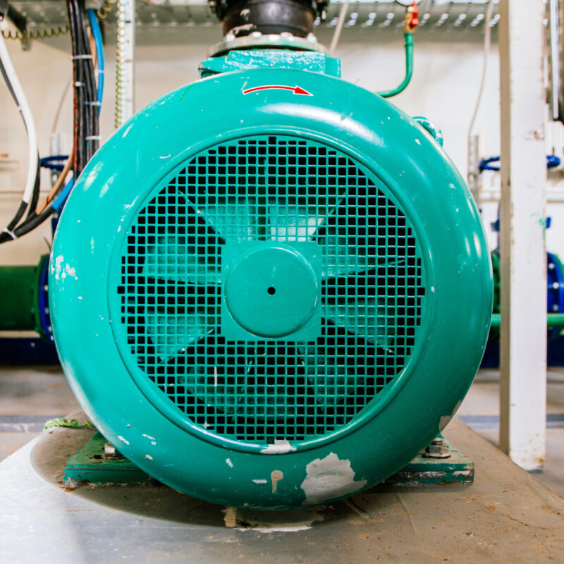 different equipment at the compressor station